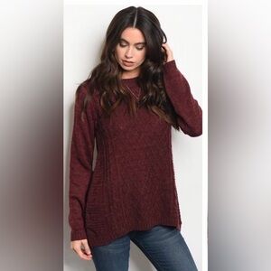 Size M Maroon Mak Sweater